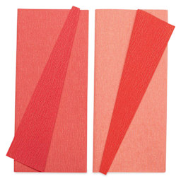 Lia Griffith Crepe Paper - Extra Fine, Strawberry and Tulip Pink, Set of 2 Rolls