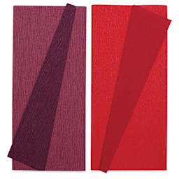Lia Griffith Crepe Paper - Double-Sided Sheets, Cherry, Pkg of 2