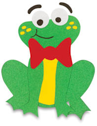 Prang Medium Weight Construction Paper (green frog with red bow tie)