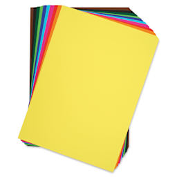 Blick Premium Cardstock - 18" x 24", Assorted, Pkg of 50, fanned out