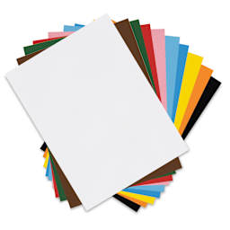 Blick Premium Colored Art Paper - 9" x 12", Assorted, 50 Sheets, fanned out