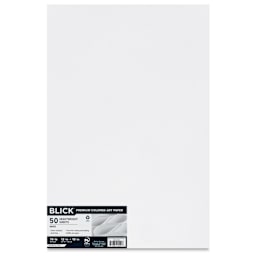 Blick Premium Colored Art Paper - 12" x 18", White, 50 Sheets