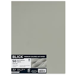 Blick Premium Colored Art Paper - 9" x 12", Pearl Gray, 50 Sheets