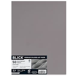 Blick Premium Colored Art Paper - 9" x 12", Scotch Gray, 50 Sheets