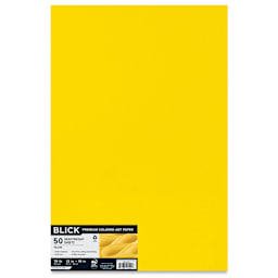 Blick Premium Construction Paper - 12" x 18", Yellow, 50 Sheets