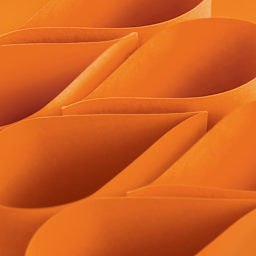 Blick Premium Construction Paper - 19-1/2" x 27-1/2", Orange, Single Sheet, curved sheets