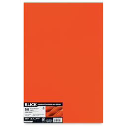 Blick Premium Colored Art Paper - 12" x 18", Burnt Orange, 50 Sheets, front of packaging
