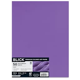 Blick Premium Colored Art Paper - 9" x 12", Violet, 50 Sheets