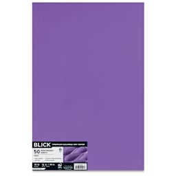 Blick Premium Colored Art Paper - 12" x 18", Violet, 50 Sheets