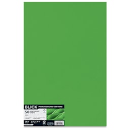 Blick Premium Colored Art Paper - 12" x 18", Green, 50 Sheets, front
