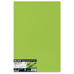 Blick Premium Colored Art Paper - 12" x 18", Lime, 50 Sheets