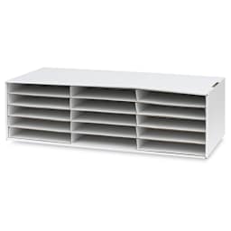 Pacon Construction Paper Storage Unit - 9-3/8" H x 29-1/4" W x 12-7/8" D, Holds 9" x 12" Paper