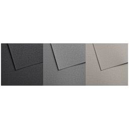 Canson Mi-Teintes Velvet Paper Pad - 9.4" x 12.6", Grey Tones, sheets shown