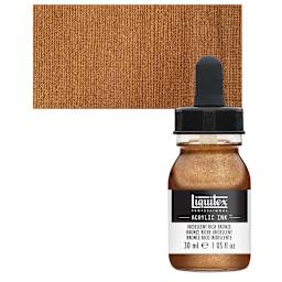Liquitex Professional Acrylic Ink - Iridescent Rich Bronze bottle and swatch
