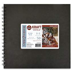 Borden & Riley #840 Kraft Paper Sketchbook - 9" x 9", front cover