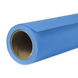 Savage Widetone Background Paper Roll - 86" x 12 yds, Studio Blue