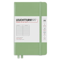Leuchtturm1917 Ruled Hardbound Notebook - Sage, 3-1/2" x 6"