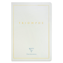 Clairefontaine Triomphe Notebook - White, A5, Blank, Portrait, front