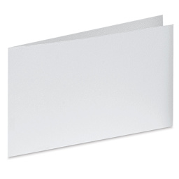 Arturo Horizontal Folded Card - 4-1/2" x 13-3/4", White, Medium Greeting, Package of 100