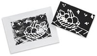 glue relief plaster cast printmaking
