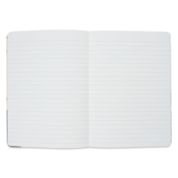 Cavallini Foraging Large Notebook, open notebook