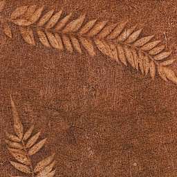 Sunwashed Nepalese Lokta Paper - Closeup of Terracotta/Sienna paper showing leaf detail