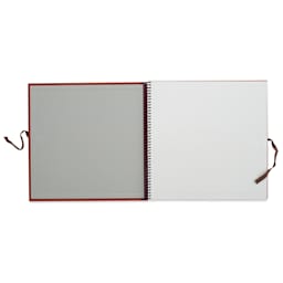 Holbein Multimedia Book - 10" x 10", Rust (open to show paper)
