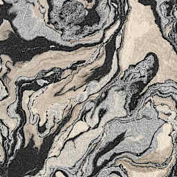 Nepalese Marbled Lokta Paper - Closeup of Silver and Black effect on Natural Paper