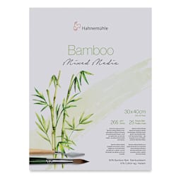 Hahnemühle Bamboo Mixed Media Block - 12'' x 16'', 25 Sheets