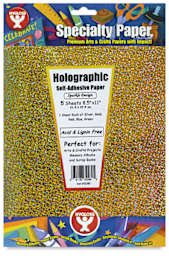 Holographic Self-Adhesive Paper - Front of Sparkle pattern package