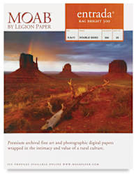Legion Moab Entrada Digital Rag Paper - Package of 300 gsm Bright White paper shown