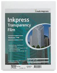 Inkpress Inkjet Paper - Front view of Transparency Film Package