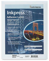 Inkpress Inkjet Paper - Front view of Adhesive Luster Package