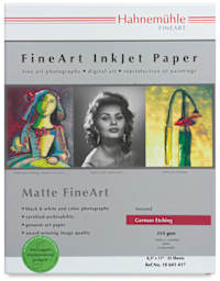 Hahnemühle German Etching Inkjet Paper - Front view of package with label