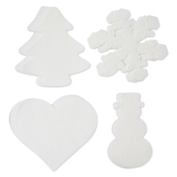 Roylco Color Diffusing Paper Pack - Winter Seasonal Shapes, Pkg of 96