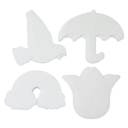 Roylco Color Diffusing Paper Pack - Spring Seasonal Shapes, Pkg of 96