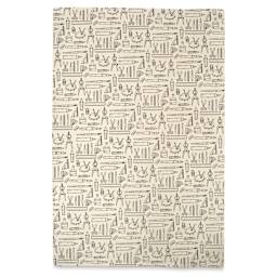 Lokta Paper - Art Supplies Print, White and Black, 20" x 30"