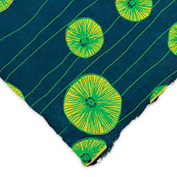 Lokta Paper - Bloom, Dark Teal, 20" x 30" (corner)