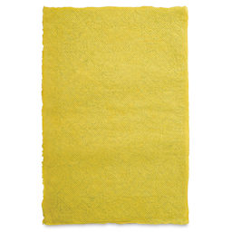 Geo Print Lokta Paper - Gold and Yellow, 20" x 30" (back of paper)