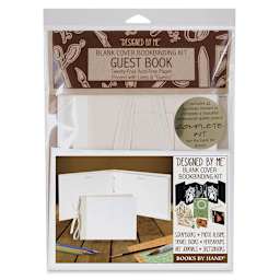 Books By Hand Blank Cover Guest Book Bookbinding Kit front of packaging