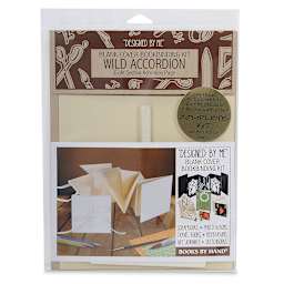 Books By Hand Blank Cover Wild Accordion Bookbinding Kit front of packaging