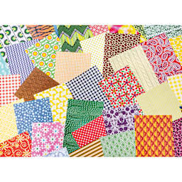 Roylco All Kinds of Fabric Paper - 5-1/2" x 8-1/2", 200 Sheets