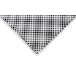 Aitoh Japanese Decorative Paper - Check, Black/White, 26" x 19-1/4" close-up of corner