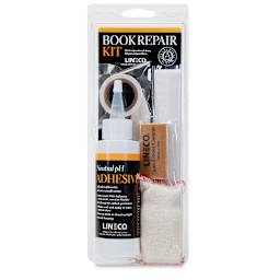 Lineco Book Repair Kit - Front view of blister package 
