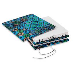 Lineco Curved Bookbinding Needles - Handmade book partially sewn together with Bookbinding needle