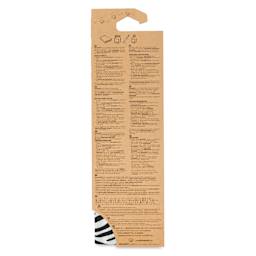 DecoPatch Decorative Papers - Zebra Print, Pkg of 3, 12" x 16" - back of packaging