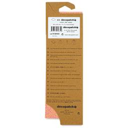 DecoPatch Decorative Papers - Pink/Yellow Speckles, Pkg of 3, 12" x 16" back of packaging