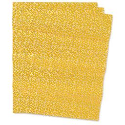 DecoPatch Decorative Papers - Gold Speckles, Pkg of 3, 12" x 16"
