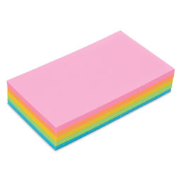Pacon Index Cards - Pkg of 100, Super Bright, 3" x 5", Blank, stacked