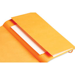 Rhodia Dotted Goalbook - 5-1/2" x 8-3/4", Orange, pocket